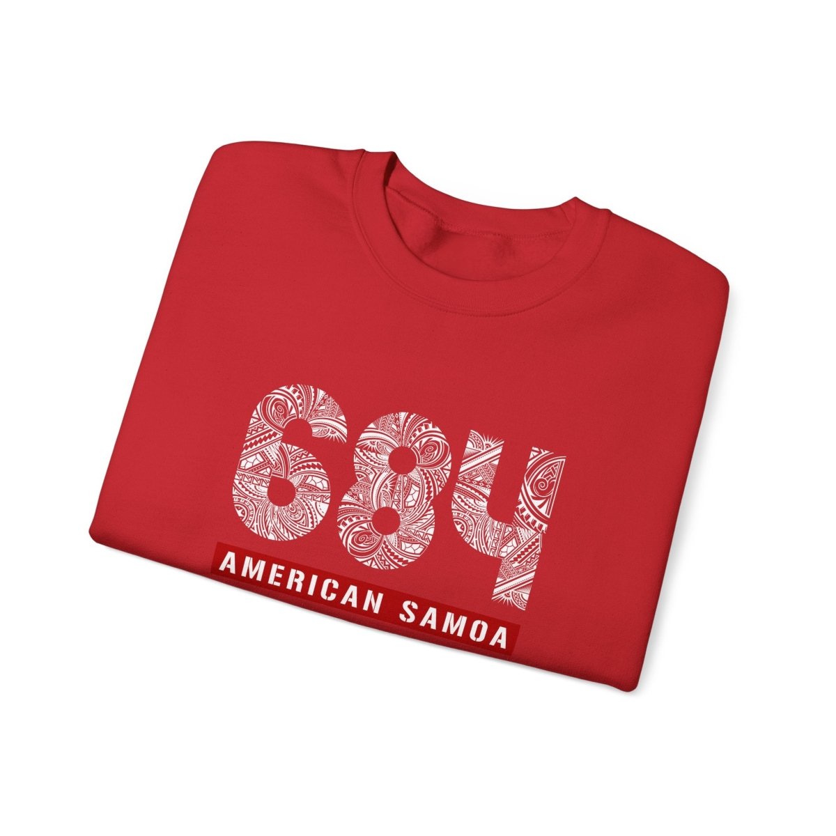 Unisex heavy sweatshirt featuring American Samoa, showcasing bold print on a cozy sweatshirt.