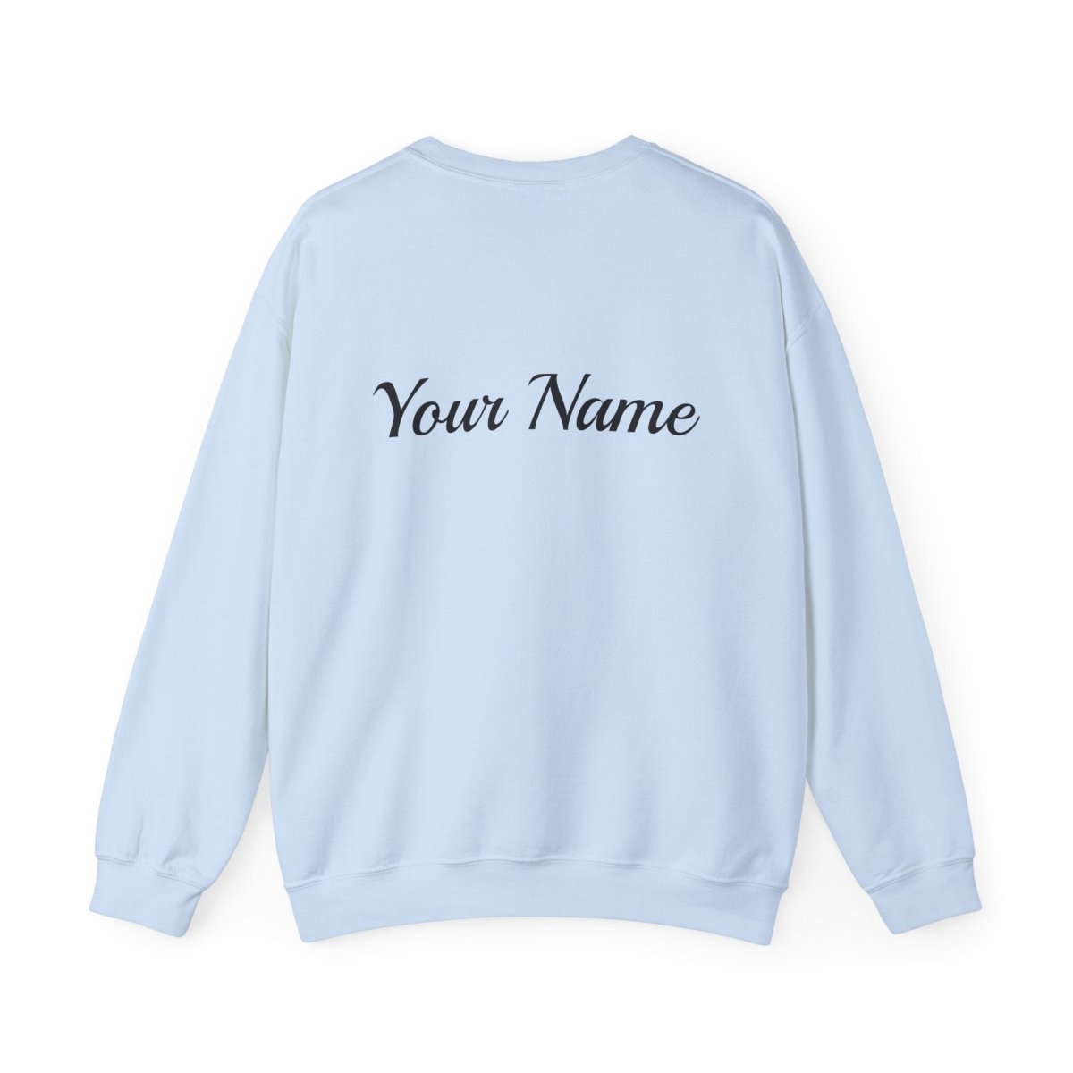 Unisex heavy sweatshirt featuring "Fresh Off Business" design, casual fit, black color, and personalized style.