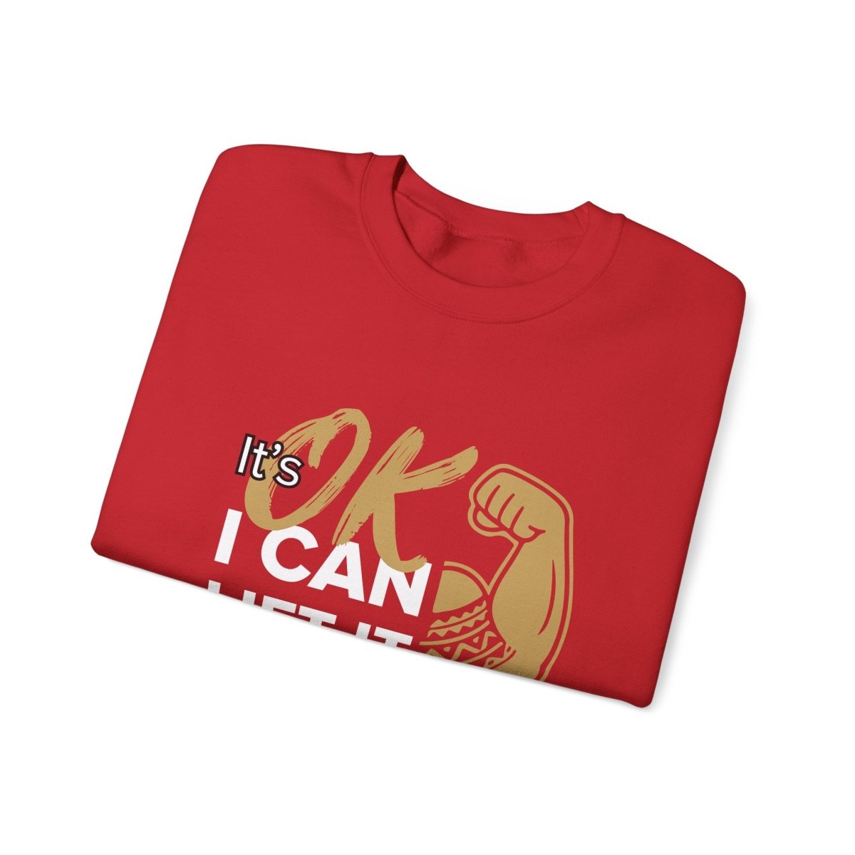Unisex Heavy Sweatshirt featuring "I Can Lift It" slogan, in black with personalized AU/NZ design.