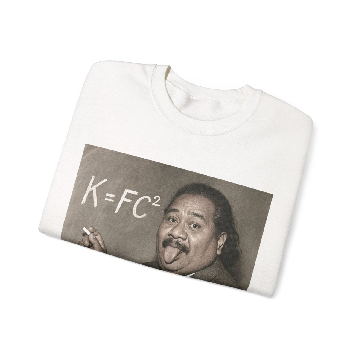Unisex heavy sweatshirt featuring K=FC² design, personalized with Koko Samoa graphics in black and grey.