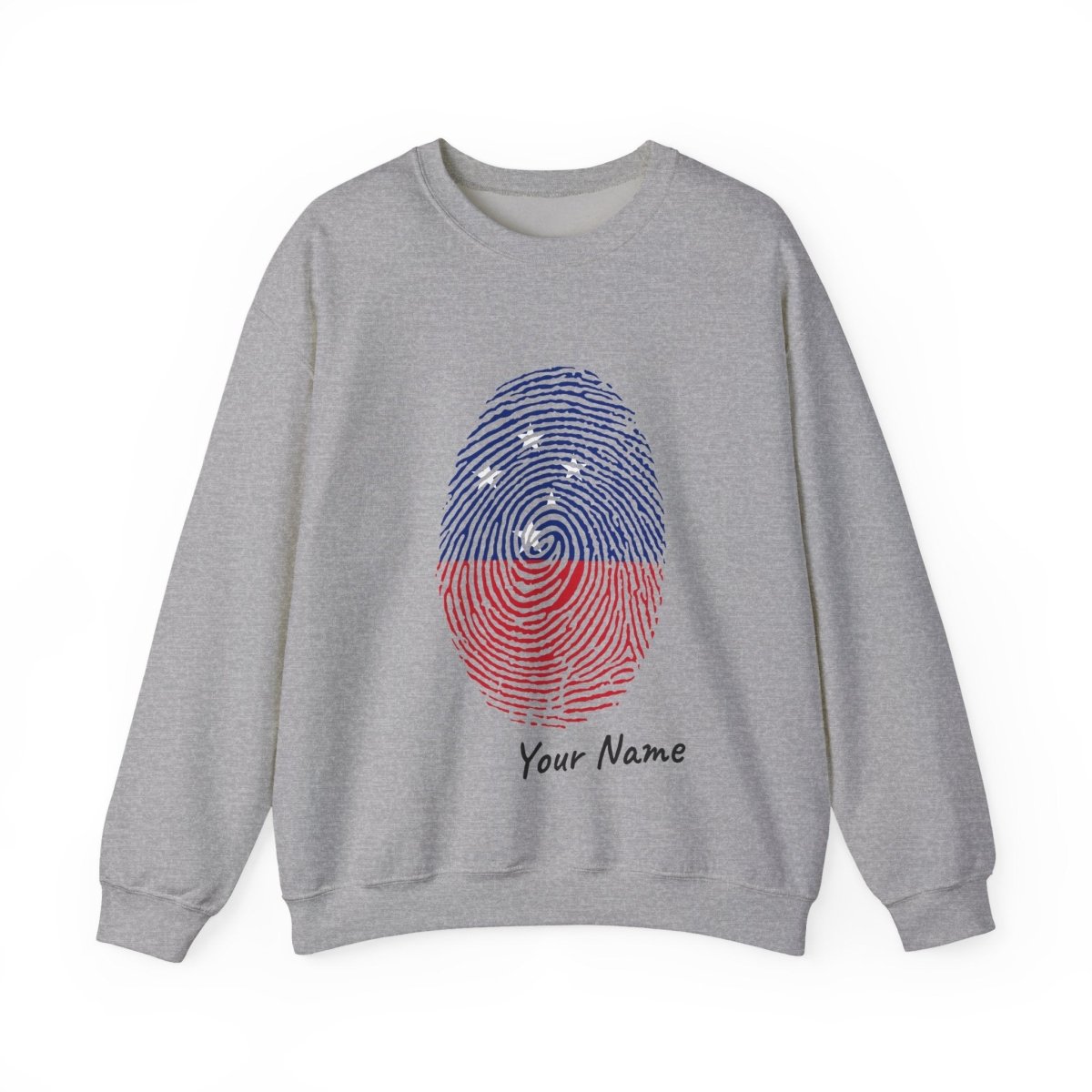 Unisex heavy sweatshirt with "My Identity" print, personalized design, from The Print Bar, in a casual fit, featuring a comfortable fabric.