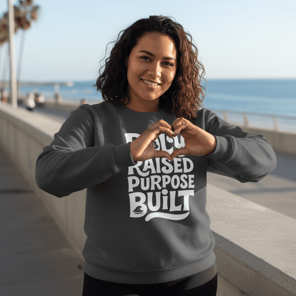 Unisex Heavy Sweatshirt - Poly Raised - AU/NZ/USA - The Koko Samoa