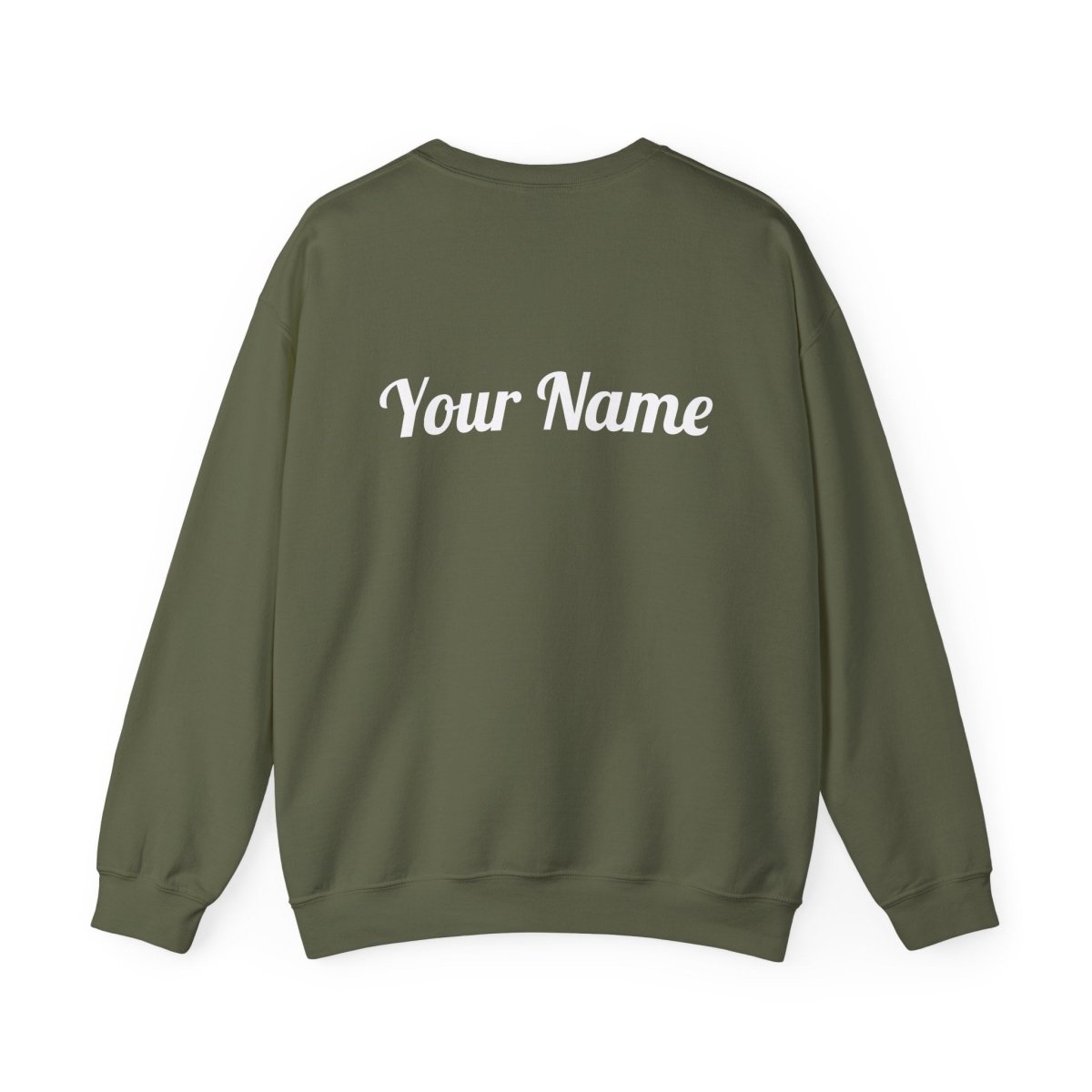 Unisex heavy poly sweatshirt with raised design, personalized print, in neutral color, suitable for AU/NZ.