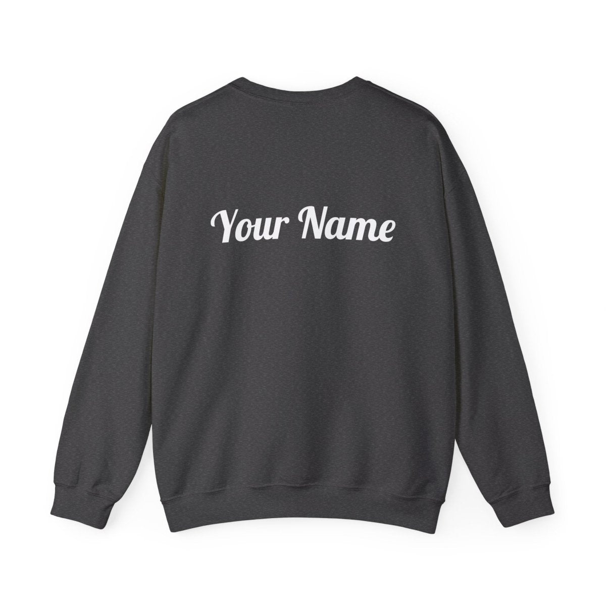 Unisex heavy Poly Raised sweatshirt featuring a personalized design, casual fit, and comfortable fabric.