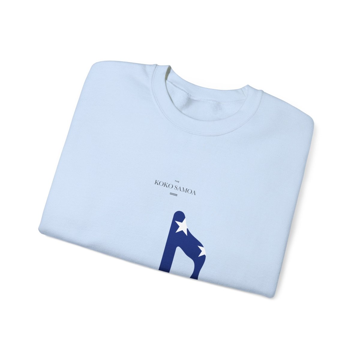 Unisex heavy sweatshirt featuring Samoan note, suitable for AU/NZ, shown in a casual front view.