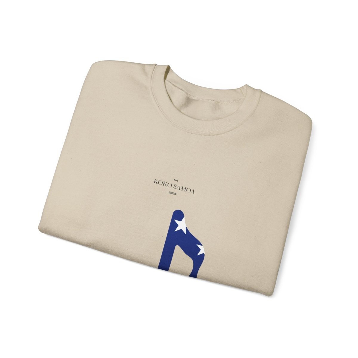 Unisex heavy sweatshirt with Samoan note, featuring a personalized Australian/New Zealand style.