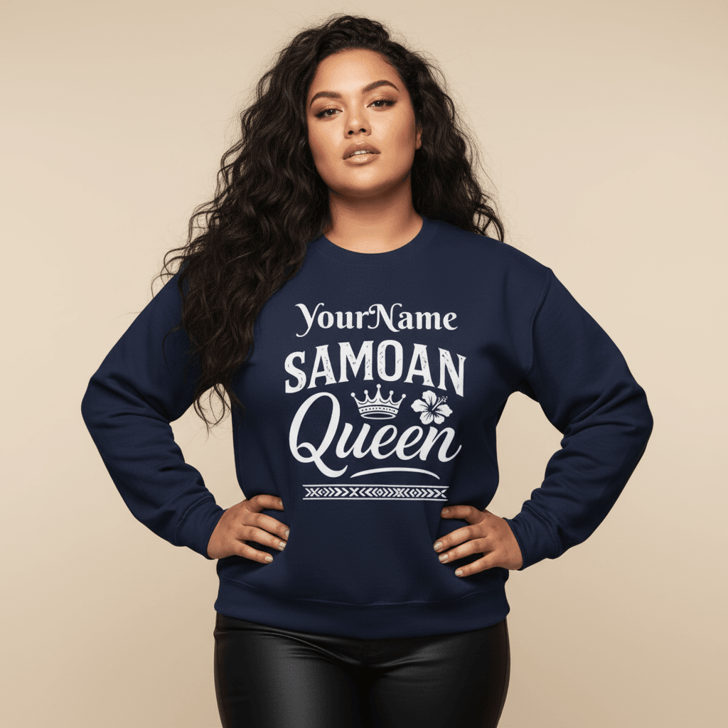 Unisex Heavy Sweatshirt - Samoan Queen - AU/NZ/USA - The Koko Samoa