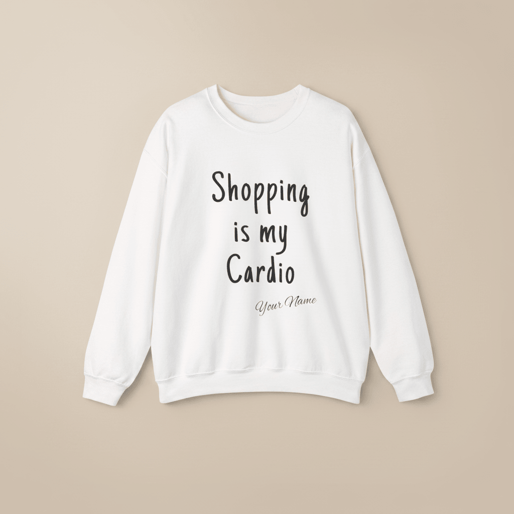 Shopping is My Cardio sweatshirt, The Koko Samoa