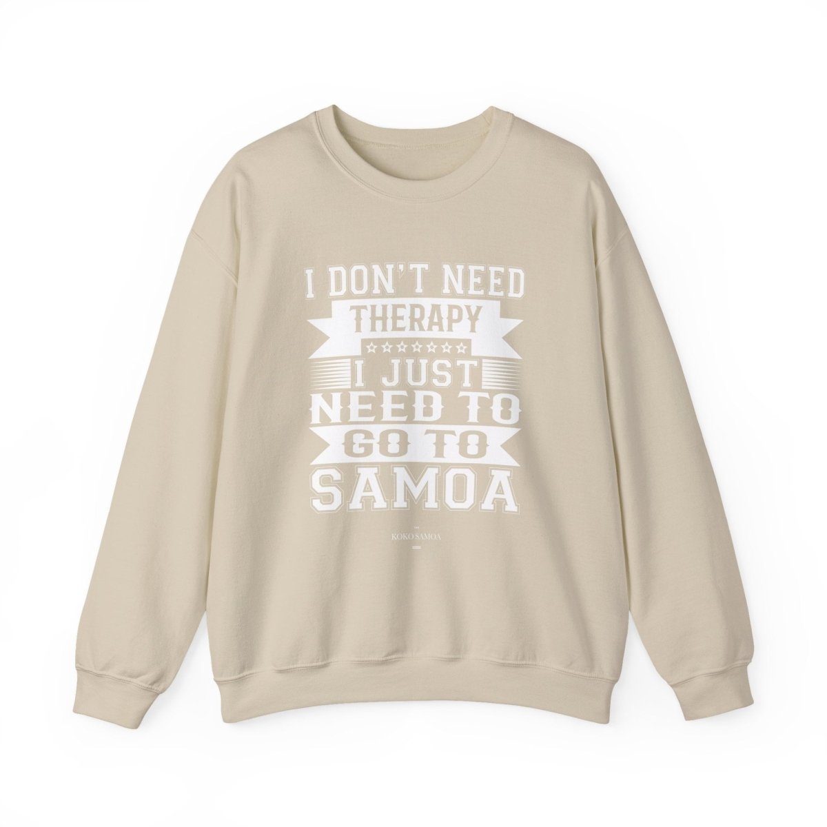 Unisex heavy Therapy sweatshirt featuring personalized design, casual fit, and comfortable fabric.