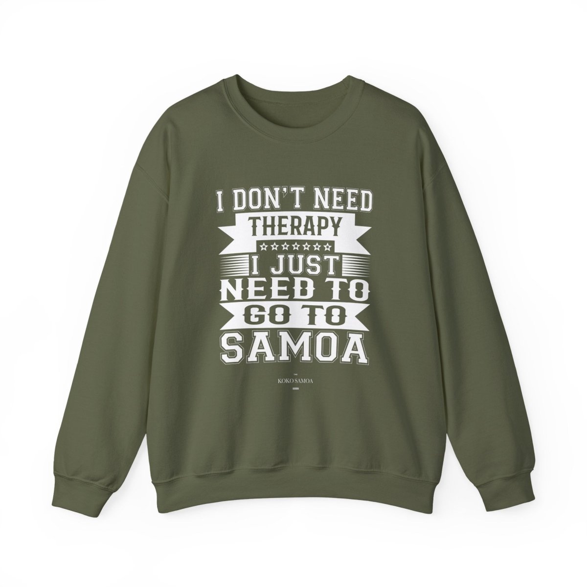 Unisex heavy Therapy sweatshirt featuring personalized design, casual fit, and comfortable fabric.