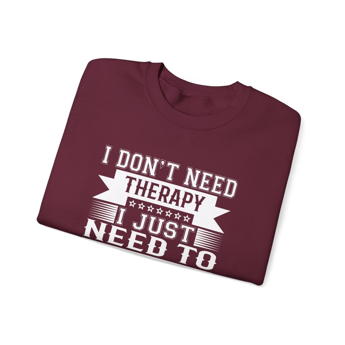 Unisex heavy Therapy sweatshirt featuring personalized design, casual fit, and comfortable fabric.