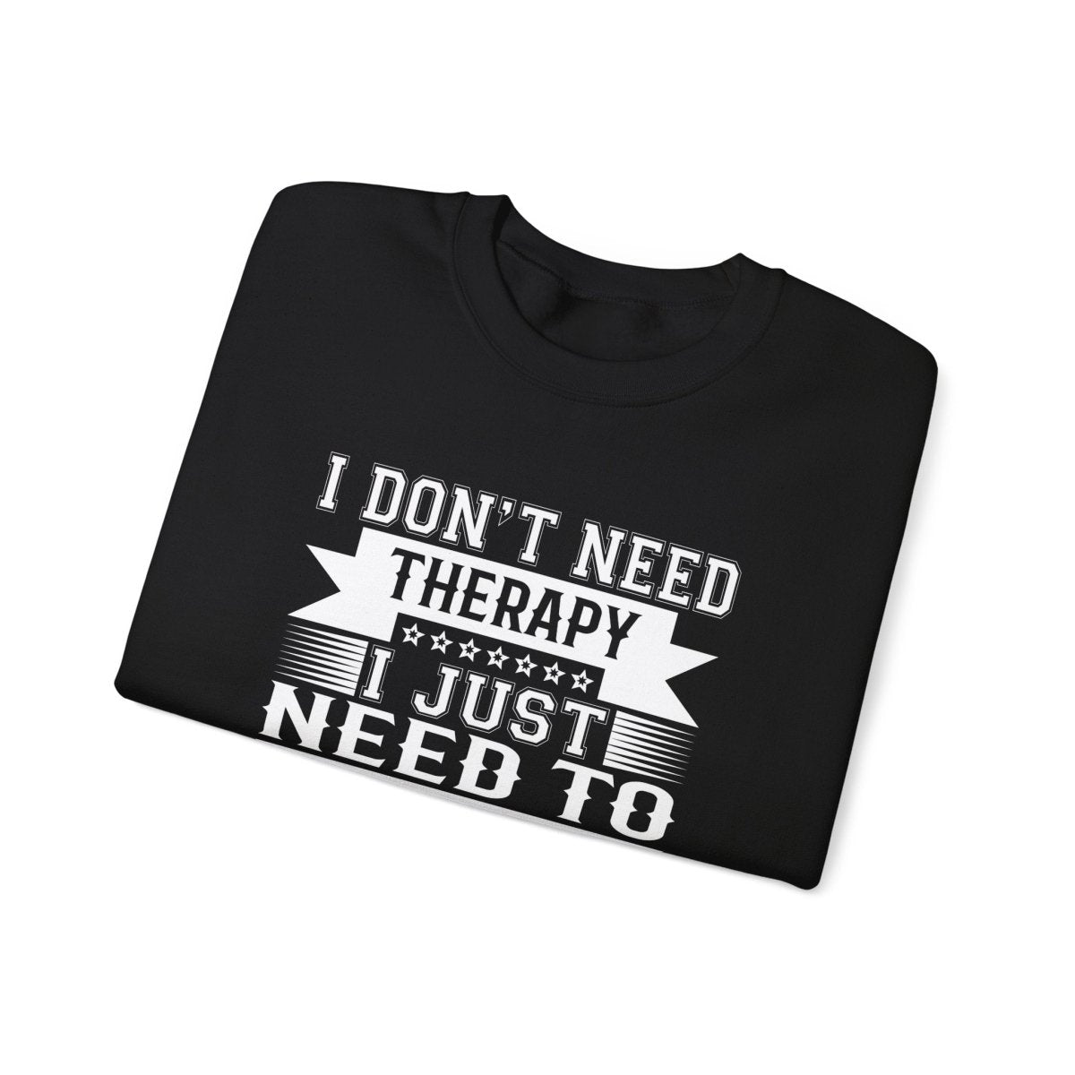 Unisex heavy sweatshirt featuring personalized therapy design in AU/NZ style, front view.
