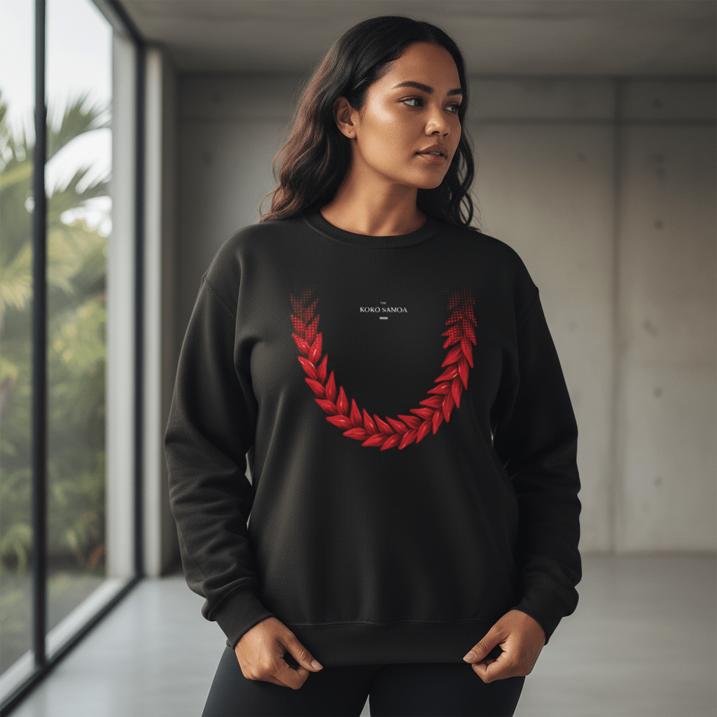 Unisex heavy sweatshirt by The Print Bar featuring Ula Fala design, made for comfort and style in AU/NZ.