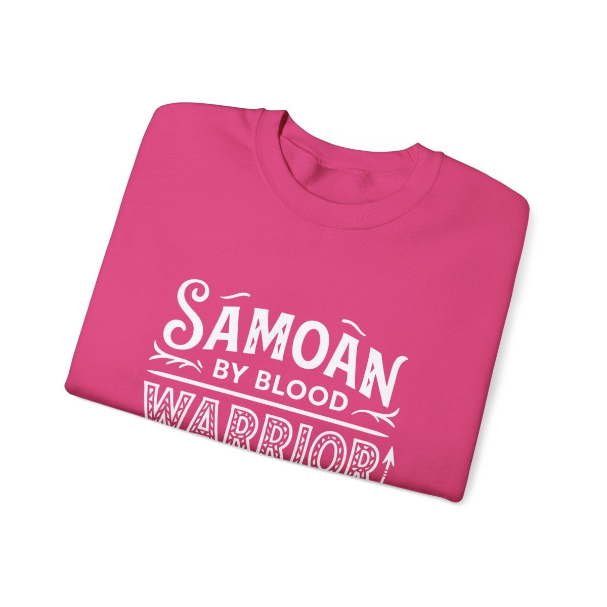 Unisex heavy sweatshirt featuring Warrior by Choice design, personalized print, in neutral colors.