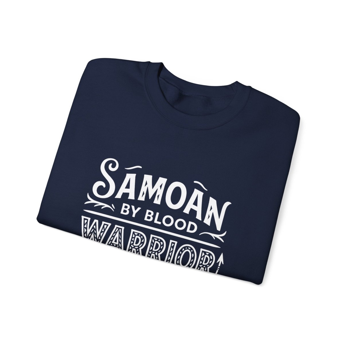 Unisex heavy sweatshirt with Warrior by Choice design, featuring bold print on front, ideal for casual wear.