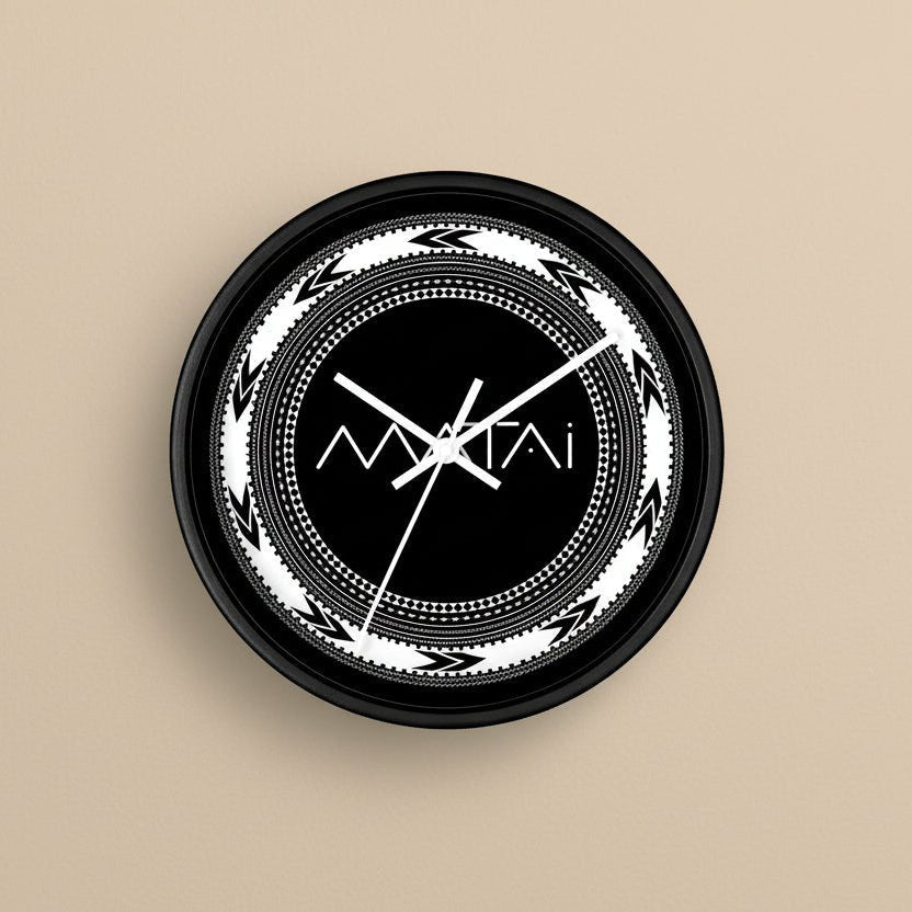 10-inch Matai wall clock, featuring home decor design, suitable for AU, NZ, and USA interiors.