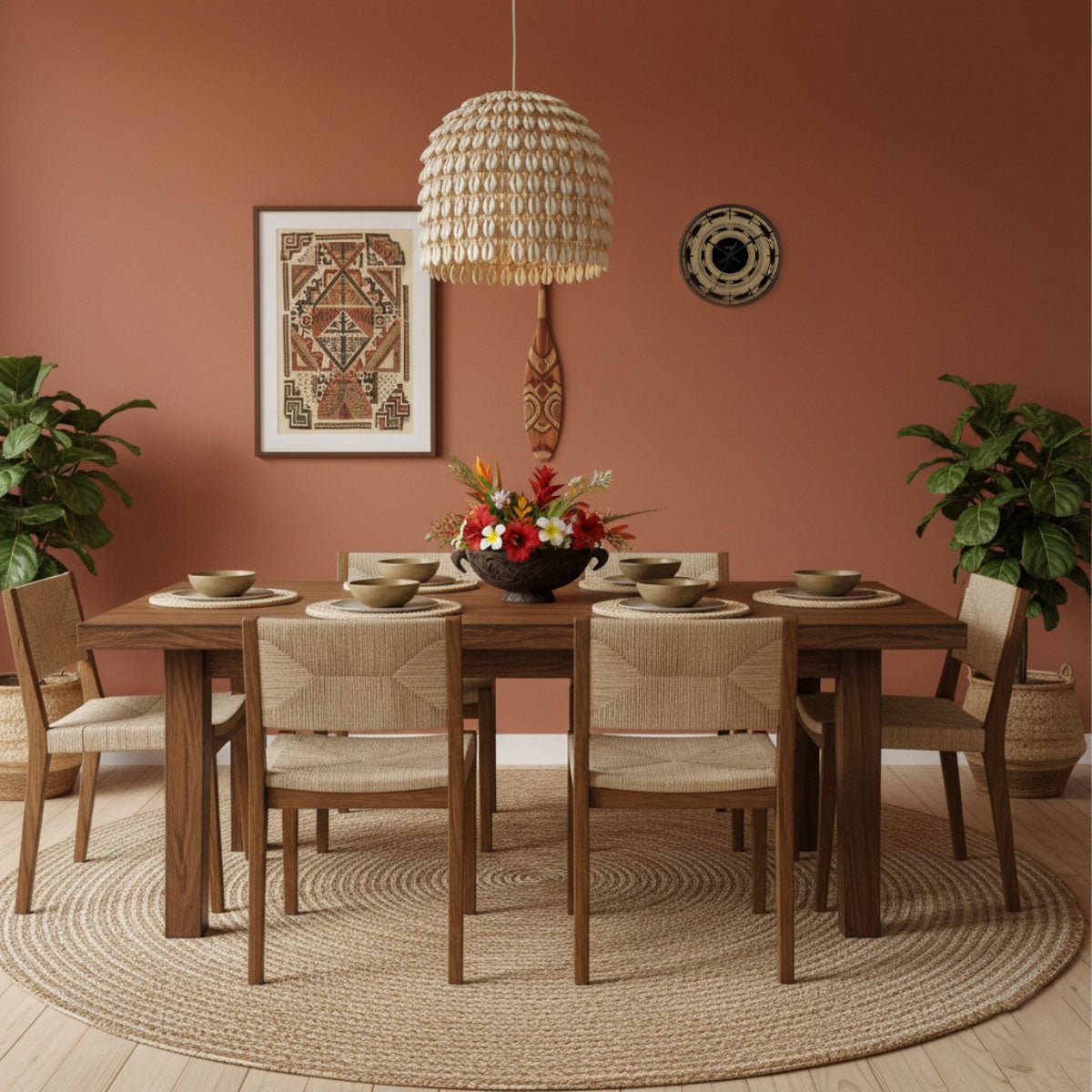 Wall Clock 10"/25cm - Pea - AU/NZ/USA - The Koko Samoa