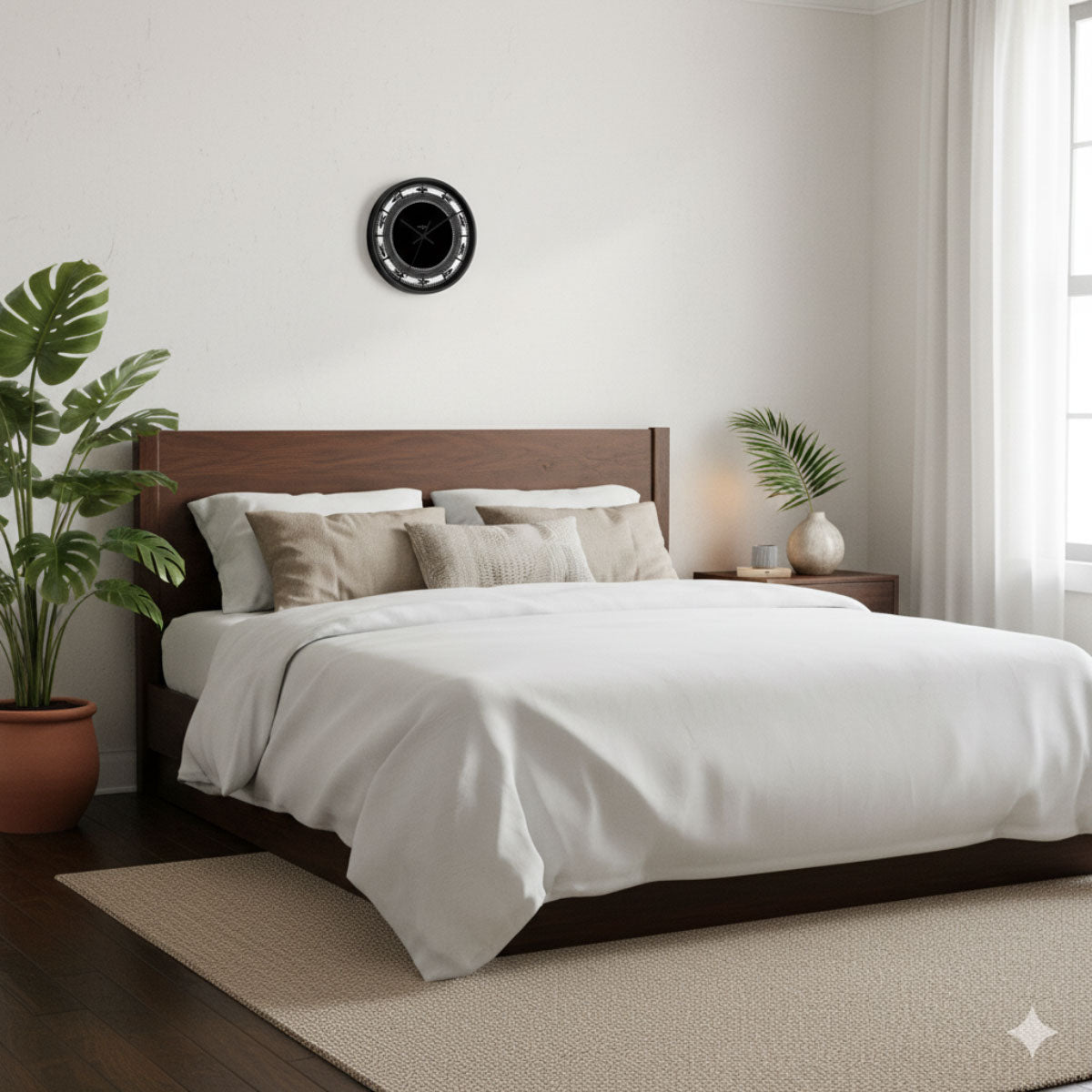 Wall Clock 10"/25cm - White Pea - AU/NZ/USA - The Koko Samoa