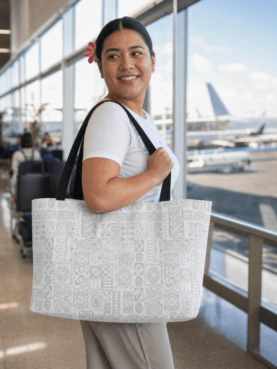 Weekender Tote Bag - White Sunday - The Koko Samoa