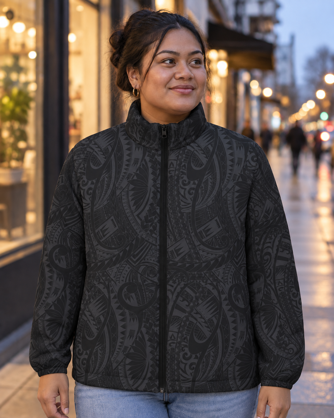 Women's Puffer Jacket - Warrior worn in everyday life