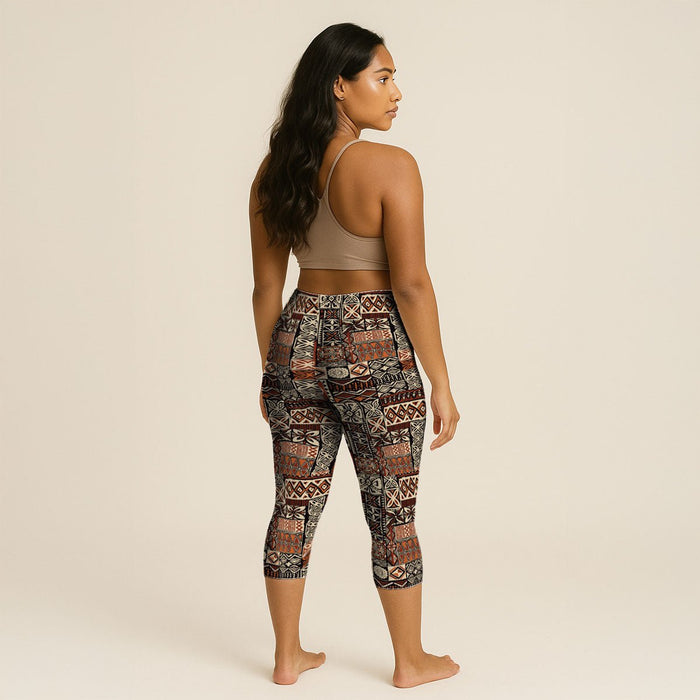 Women's Capri Leggings - Elei - AU/NZ/USA - The Koko Samoa