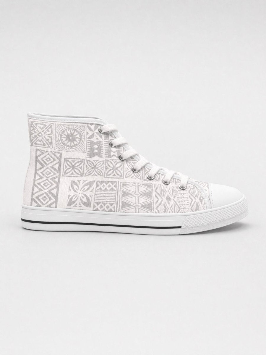 Women's High Top Sneakers - White Sunday - The Koko Samoa