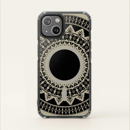 WOYC PasifikaOne MagSafe clear case for iPhone 16 featuring Fiji Reversed design, compatible with AU, NZ, and USA versions.