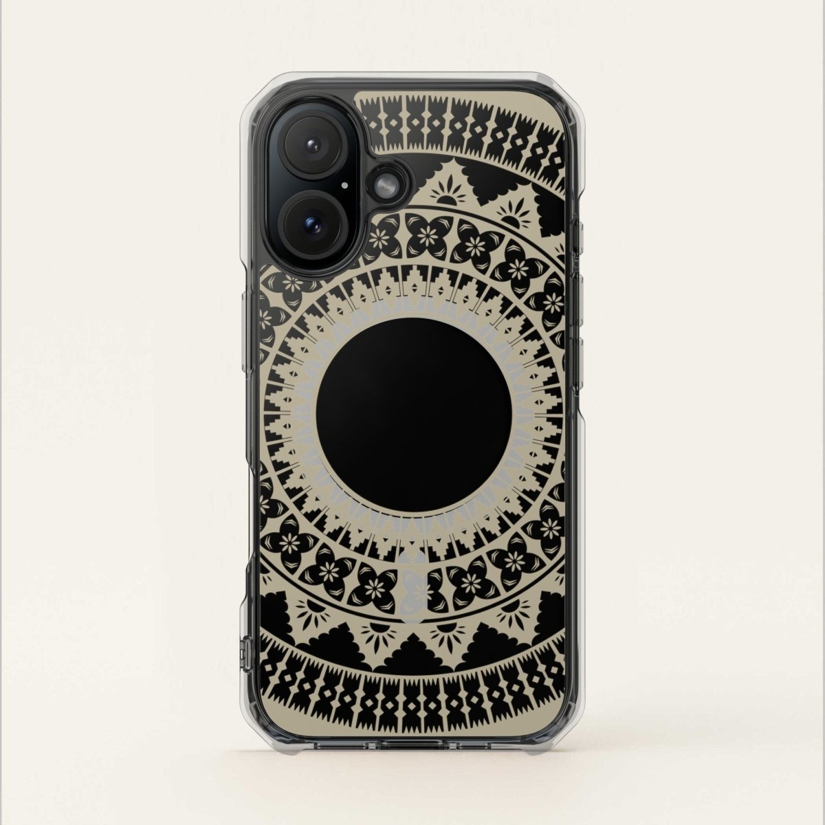 WOYC PasifikaOne MagSafe clear case for iPhone 16 with Fiji Reversed design, compatible with AU, NZ, and USA models.