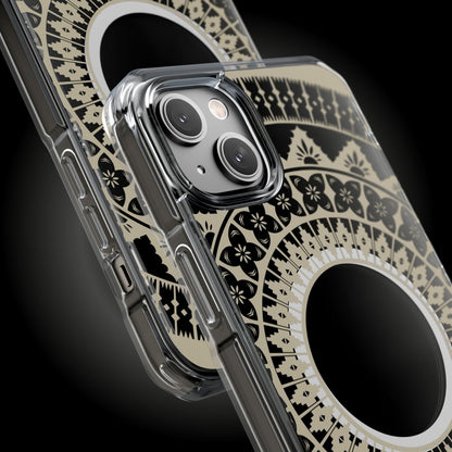 WOYC PasifikaOne MagSafe clear case for iPhone 16 with Fiji Reversed design, transparent protective cover for MagSafe compatibility