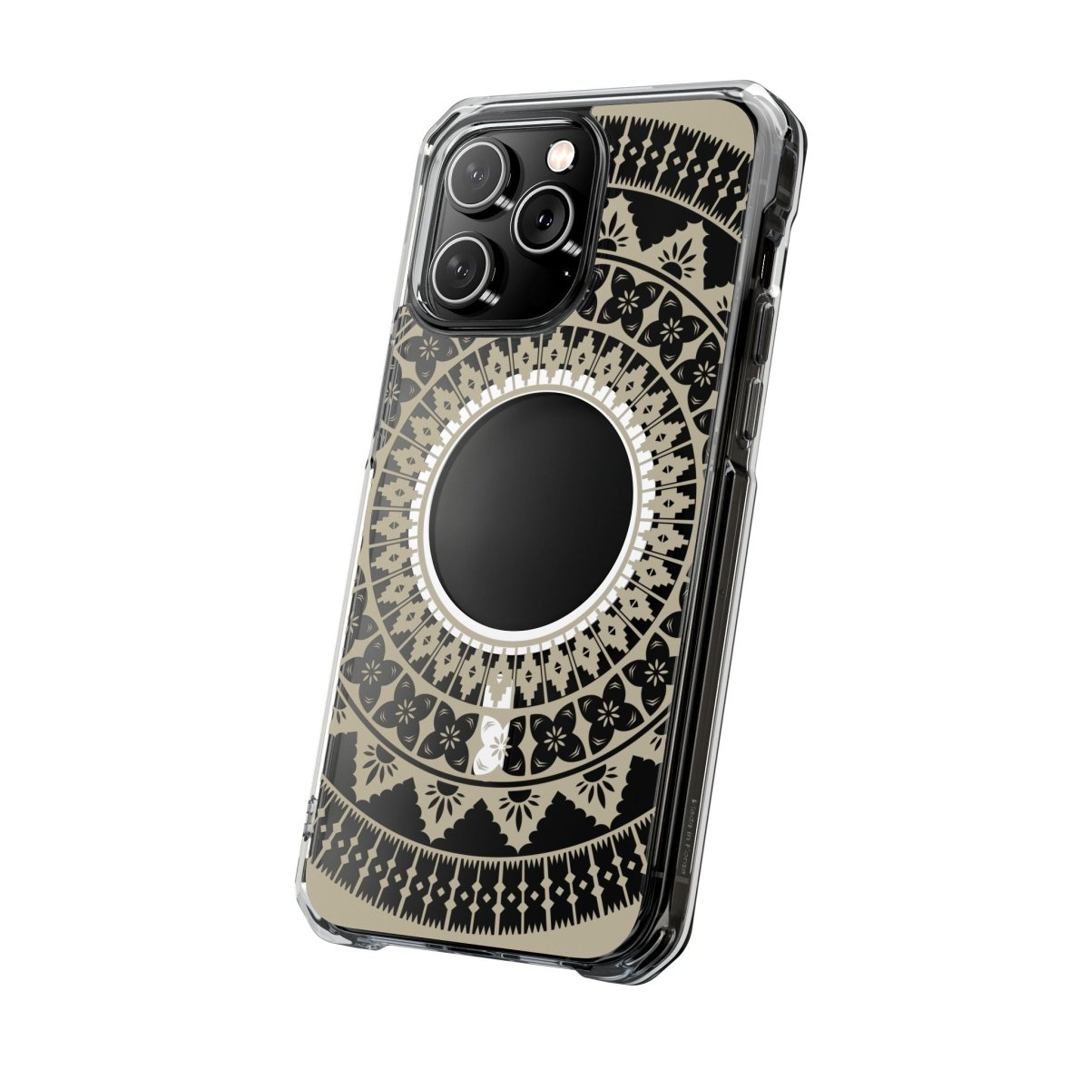 WOYC PasifikaOne MagSafe clear case for iPhone 16 featuring Fiji Reversed design, transparent and protective.