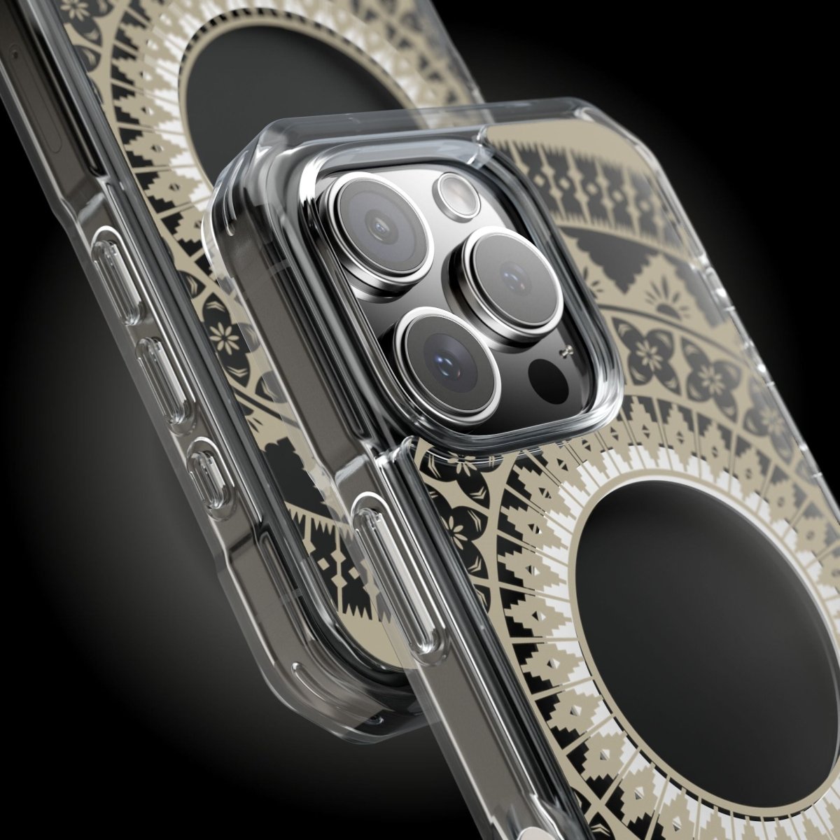 WOYC PasifikaOne MagSafe clear case for iPhone 16, Fiji Reversed design, transparent protective cover with MagSafe compatibility