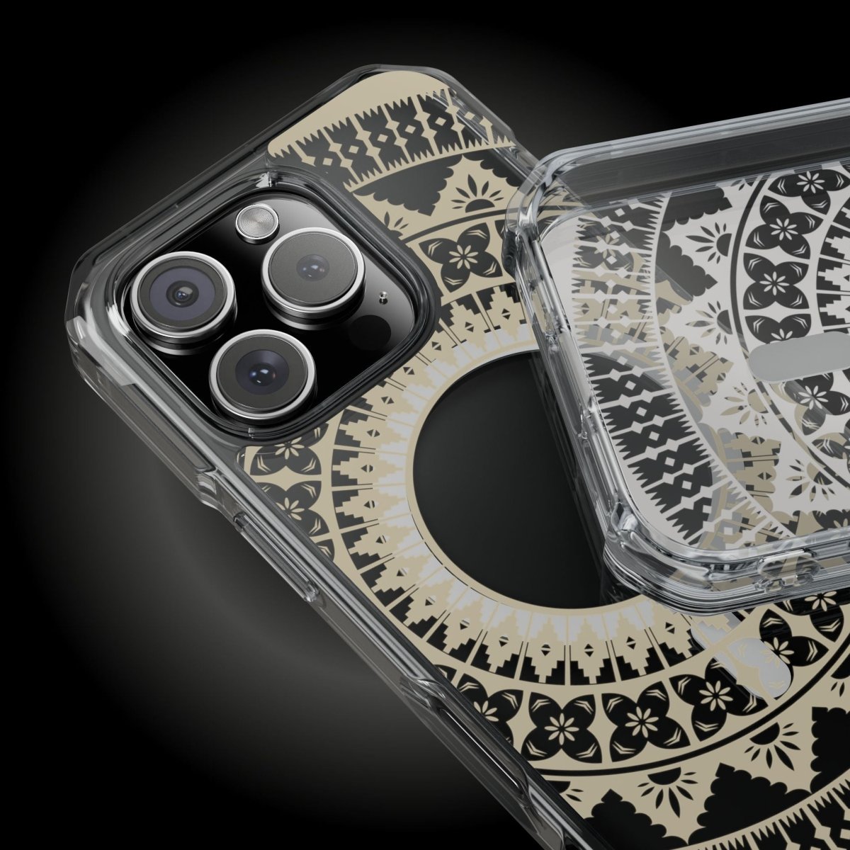 WOYC PasifikaOne MagSafe clear case for iPhone 16 with Fiji Reversed design, transparent protective cover for AU, NZ, and US models.