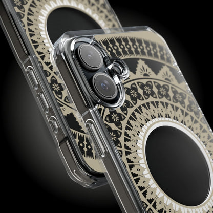 WOYC PasifikaOne MagSafe clear case for iPhone 16 with Fiji Reversed design, showcasing a transparent protective cover.