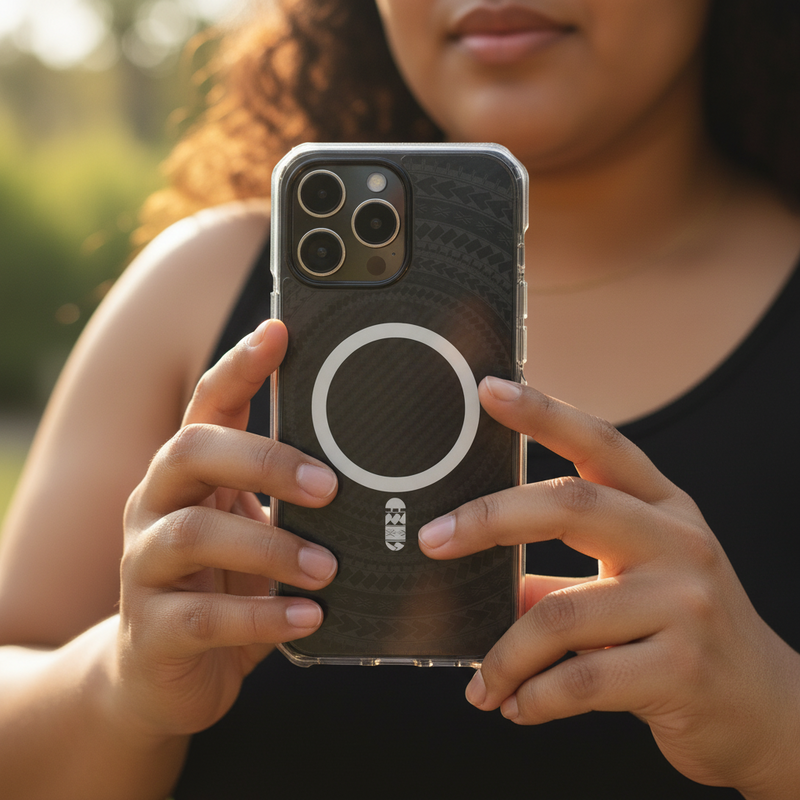 PasifikaOne MagSafe iPhone ClearCase - Samoan Black - AU/NZ/USA