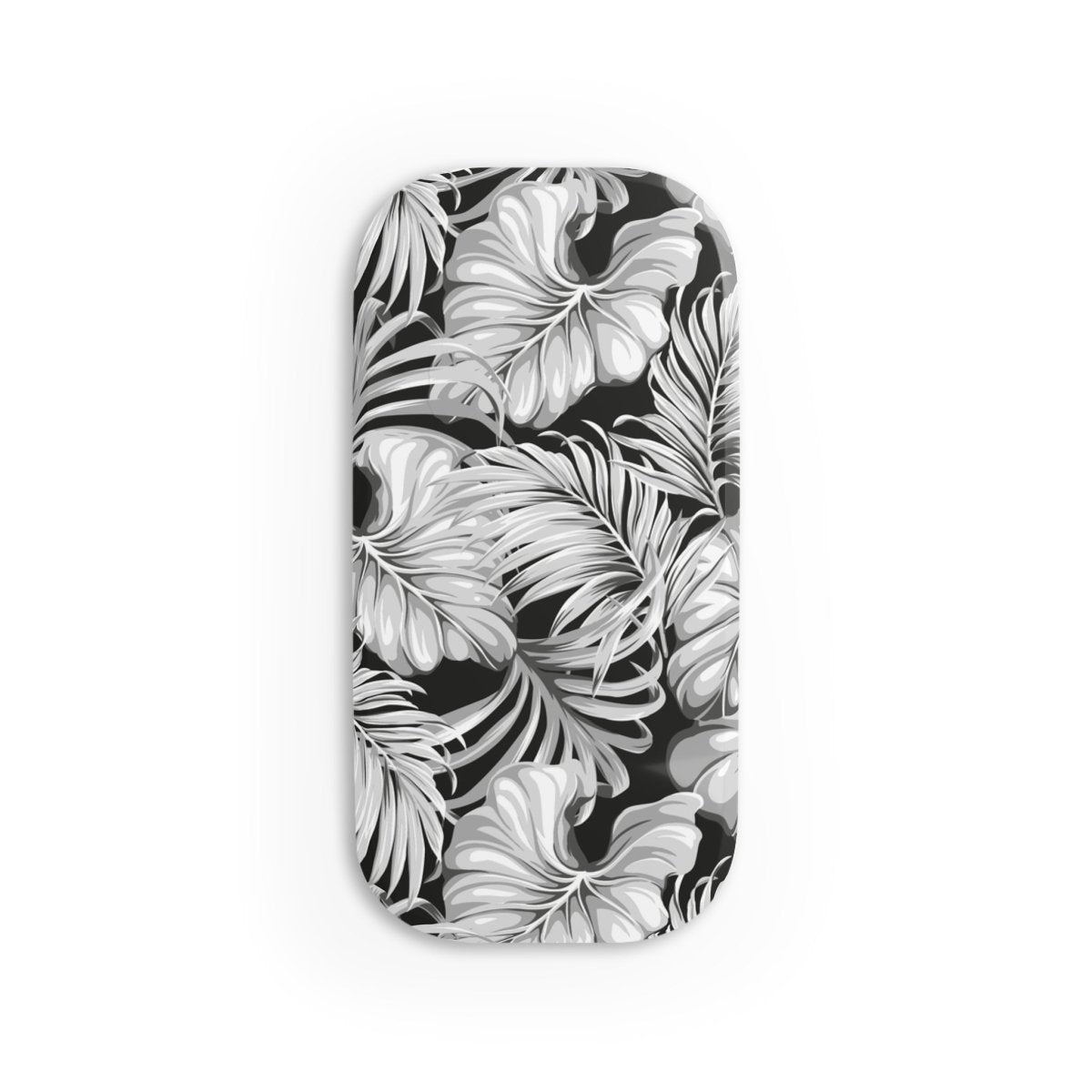 White glossy WOYC Falealili phone grip stand, versatile for AU, NZ, and USA, showcasing a sleek, ergonomic design