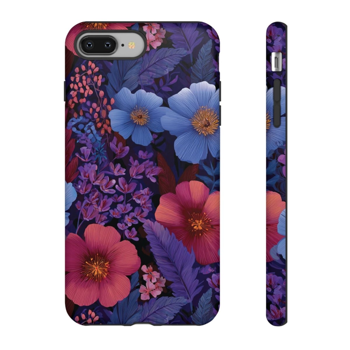 Lavender Tropics tough phone case for iPhone 17 by WOYC, durable protective cover with glossy finish.