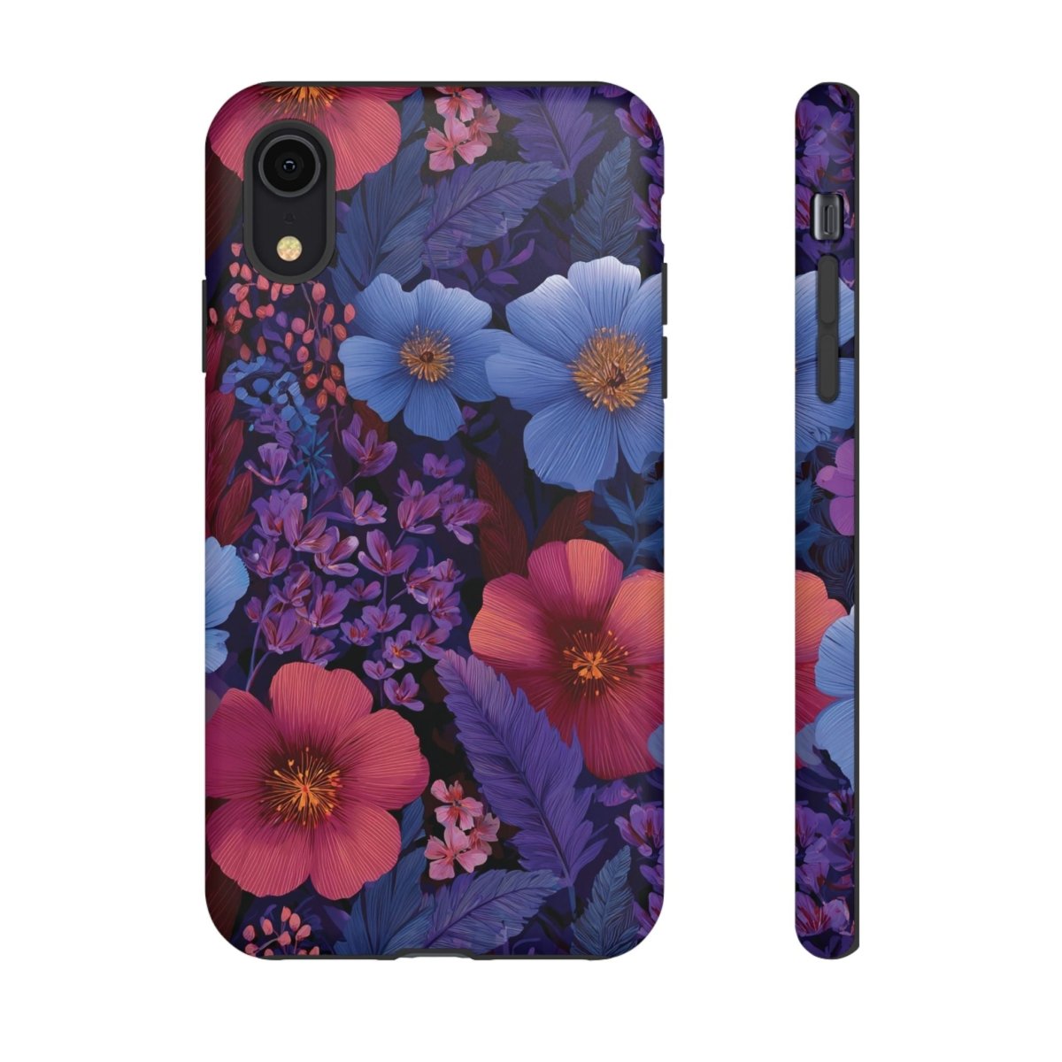 WOYC iPhone Tough Phone Case in Lavender Tropics for iPhone 17, glossy finish, rugged protective design, suitable for AU/NZ/USA markets.