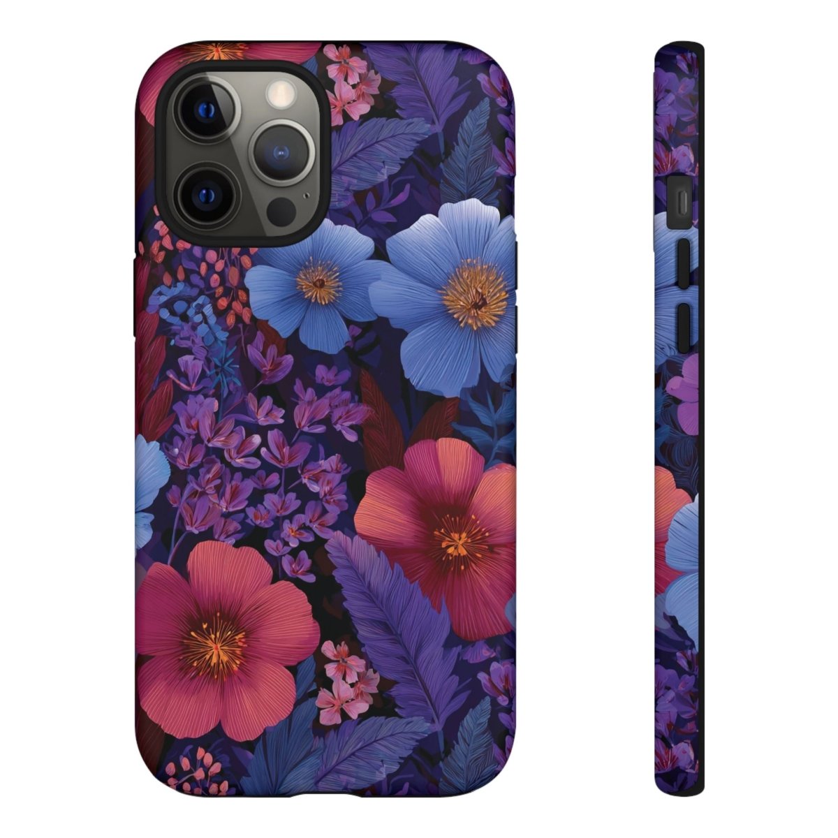 WOYC lavender Tropics tough phone case for iPhone 17, glossy, durable protective cover, designed for AU, NZ, and USA markets.