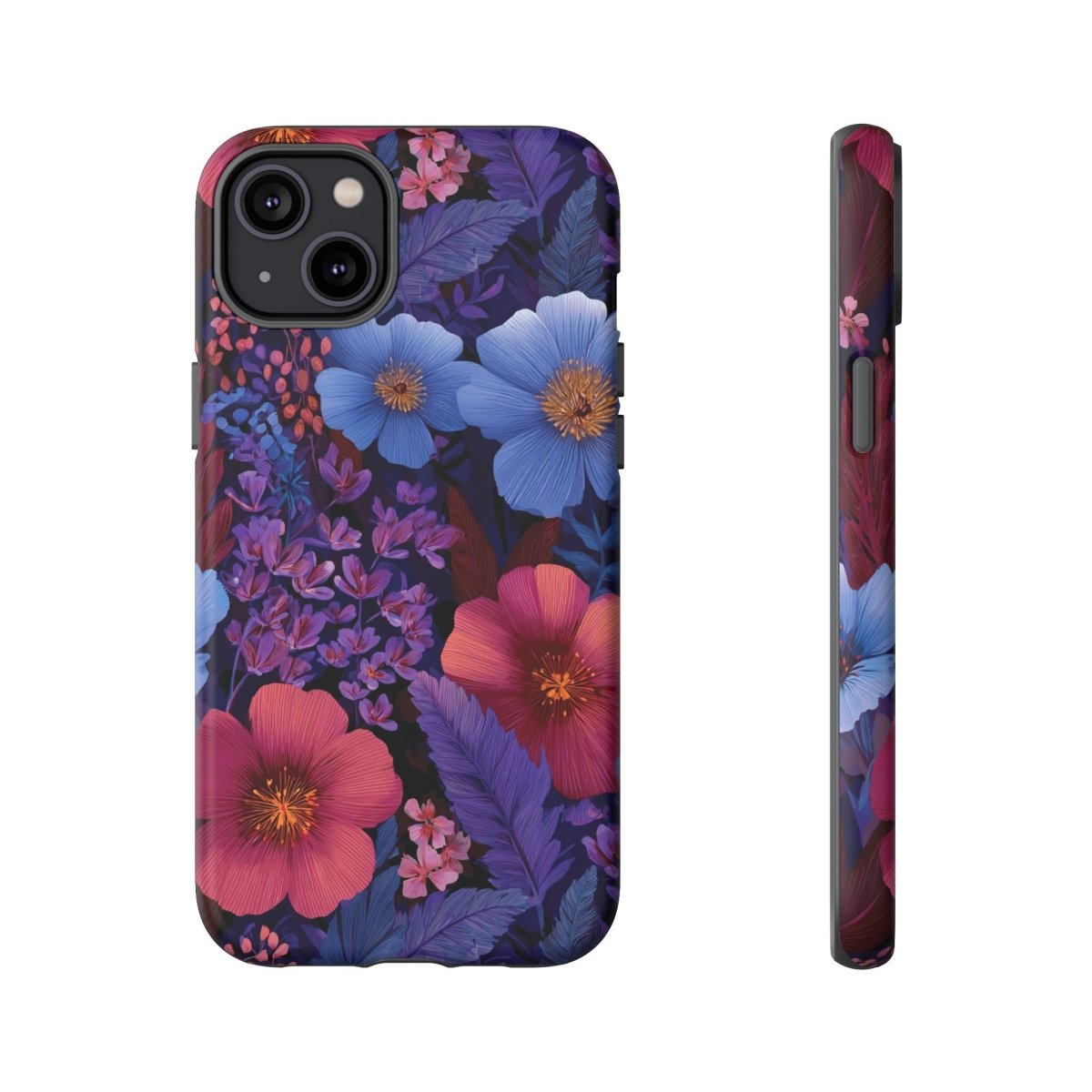 Bright lavender Tropics tough phone case for iPhone 17 by WOYC, featuring a glossy, durable design for AU, NZ, and USA markets.
