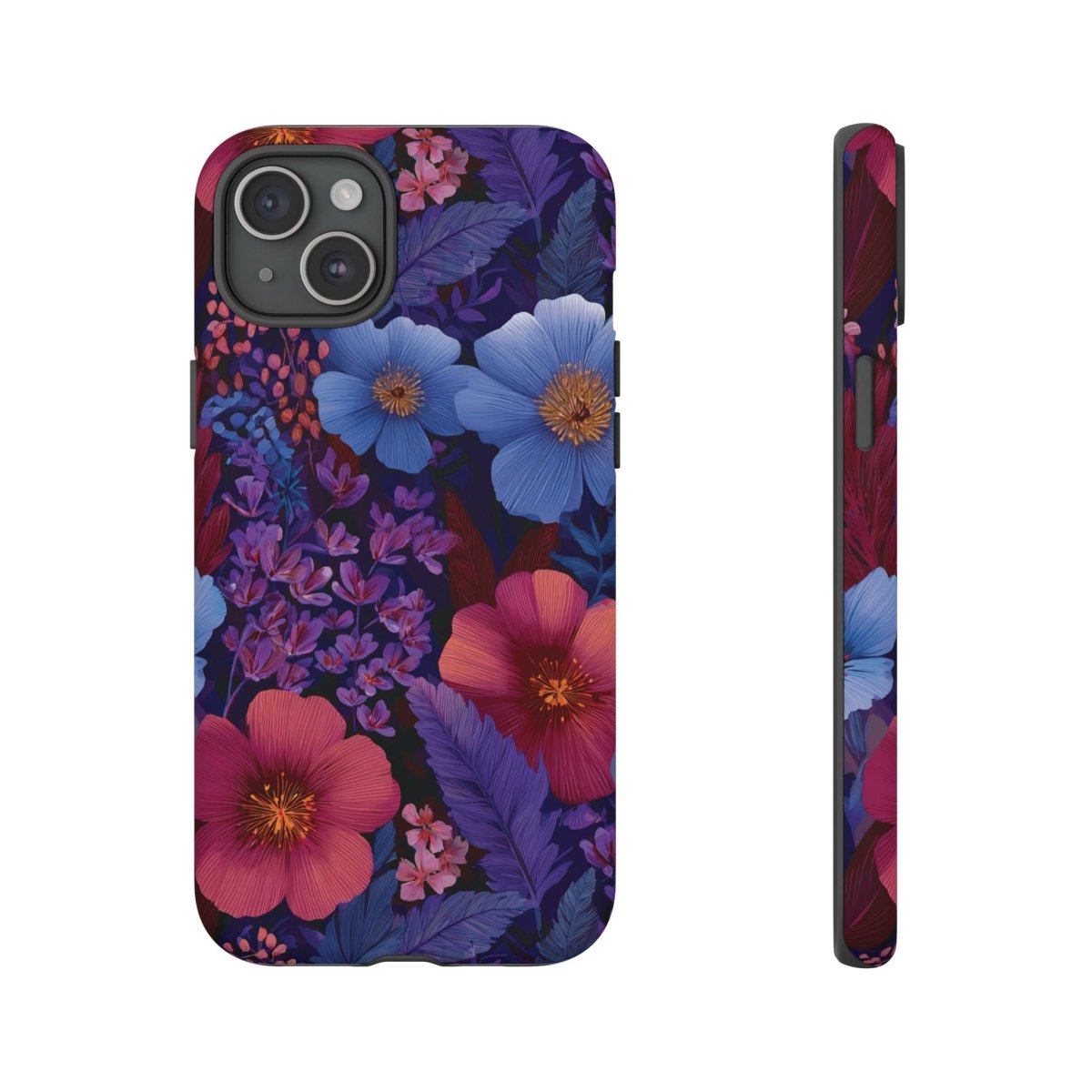 WOYC lavender Tropics tough phone case for iPhone 17, glossy, durable protection for AU, NZ, and USA models.