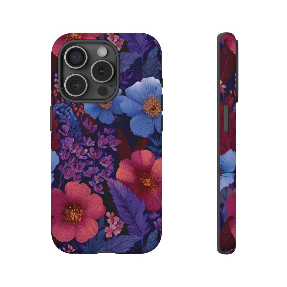 WOYC iPhone Tough Phone Case in Lavender Tropics for iPhone 17, glossy finish, protective and durable design for AU, NZ, and USA.