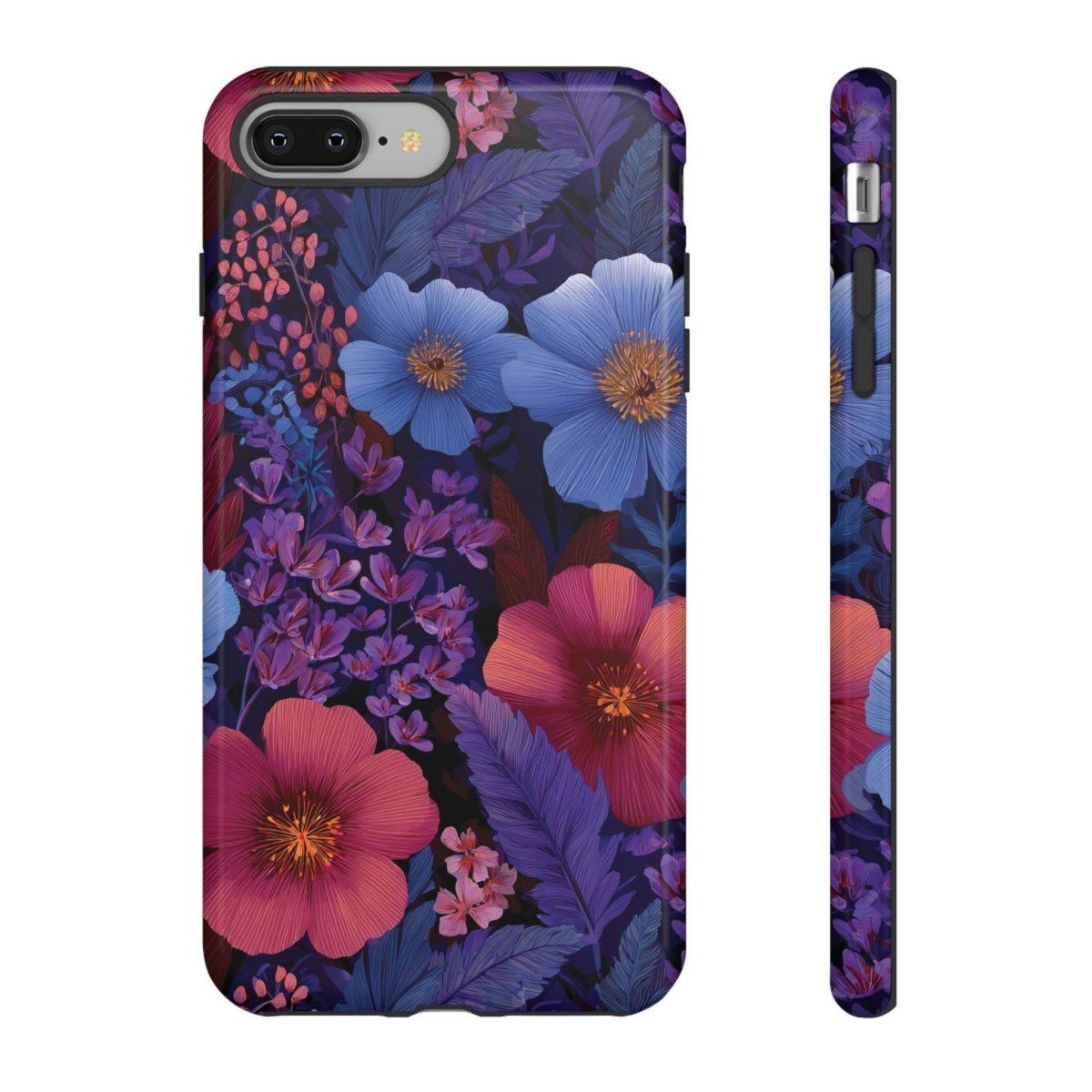 Lavender Tropics tough phone case for iPhone 17 by WOYC, glossy protective cover designed for AU, NZ, and USA markets.