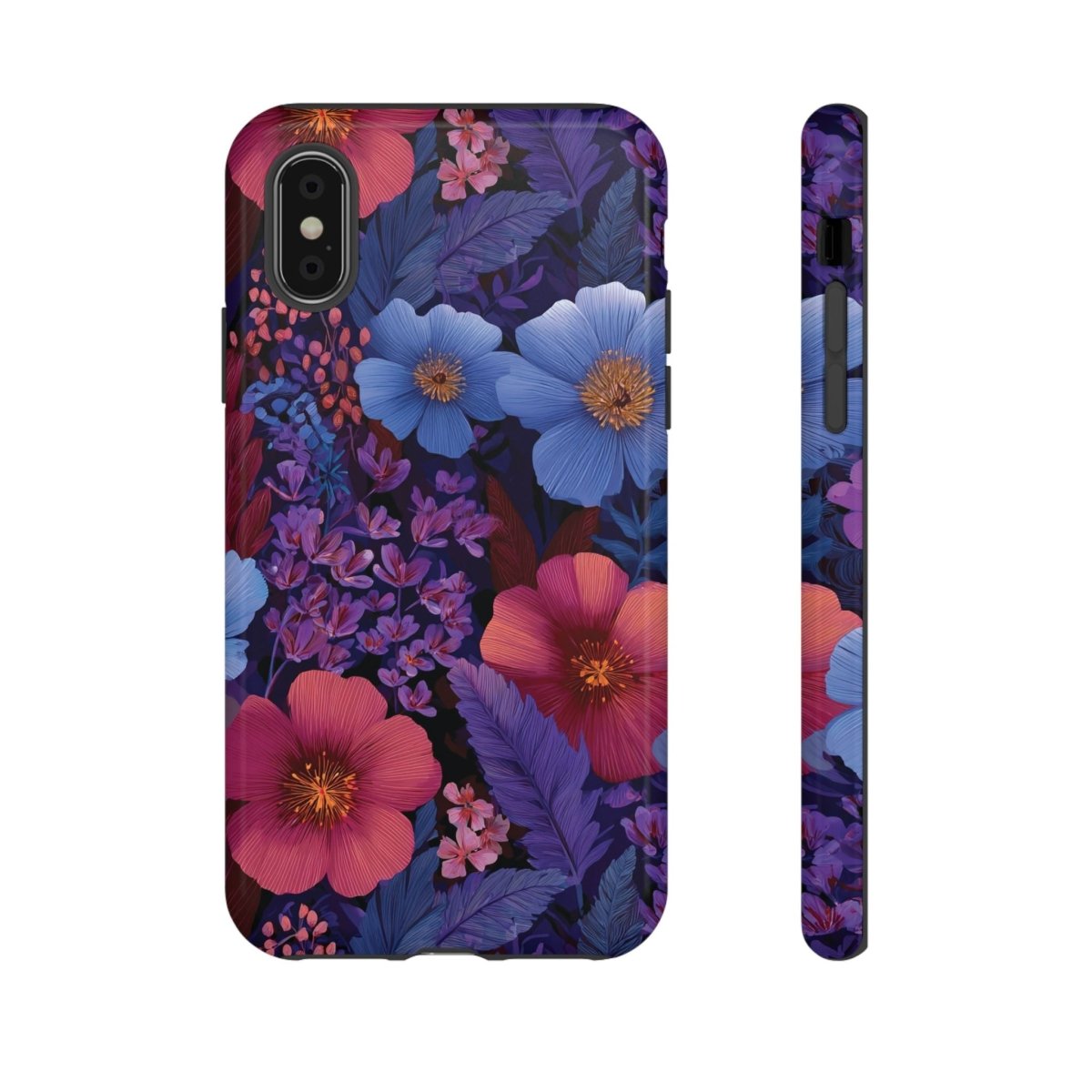 WOYC iPhone Tough Phone Case in Lavender Tropics color, designed for iPhone 17, durable and glossy protective cover.