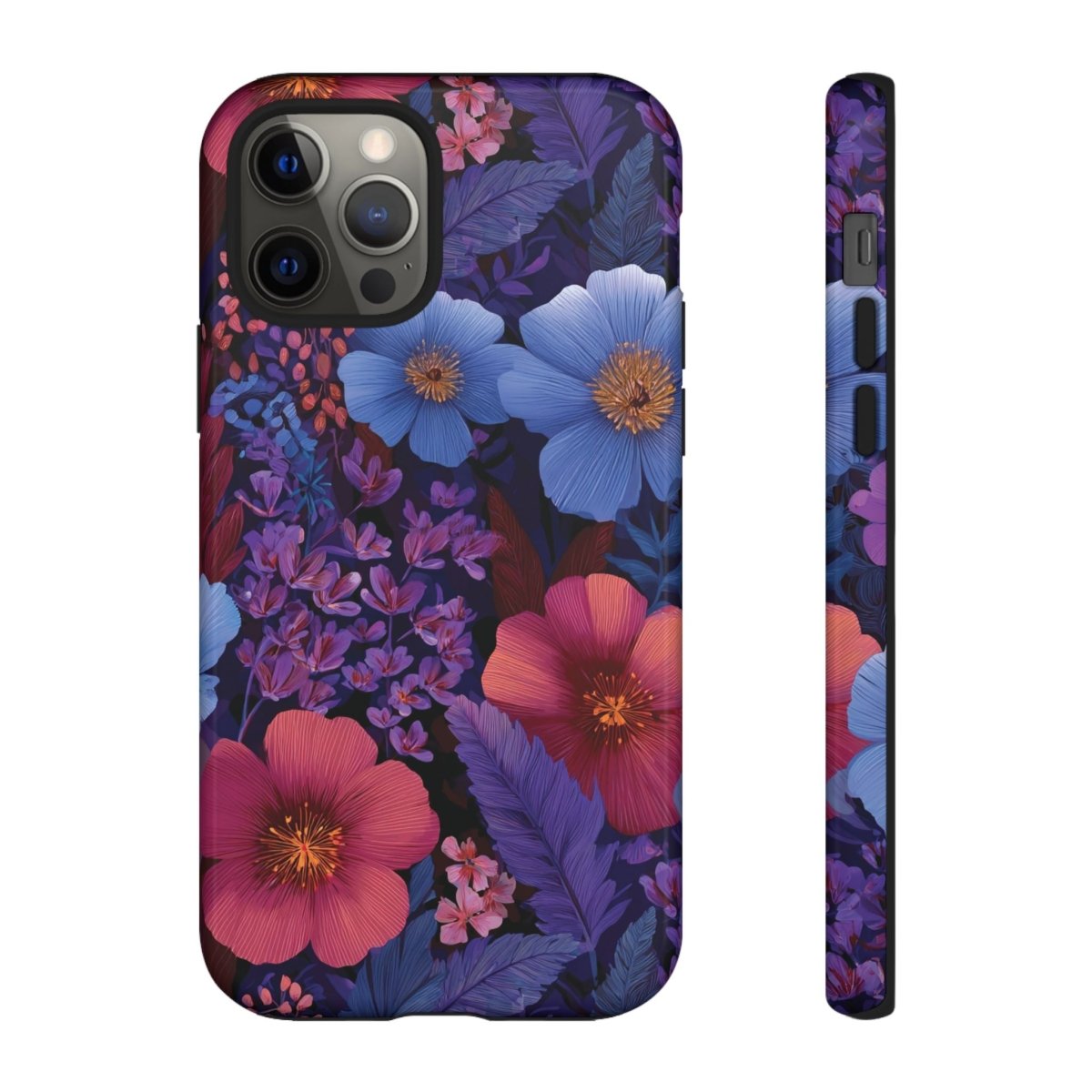 WOYC lavender Tropics tough phone case for iPhone 17, glossy finish, durable protection, suitable for AU, NZ, and USA markets.