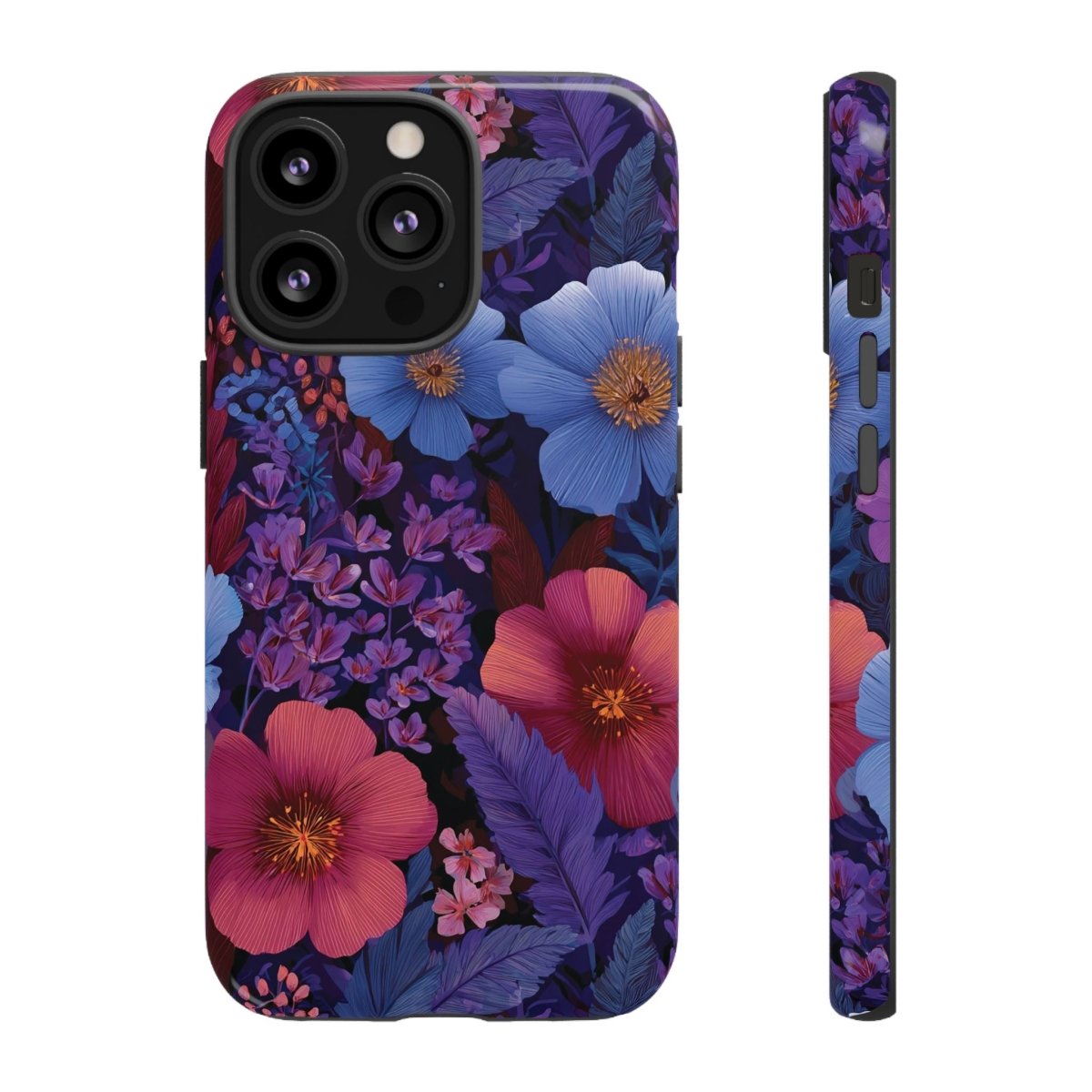 WOYC lavender Tropics tough phone case for iPhone 17, glossy durable protection, designed for AU, NZ, and USA markets.