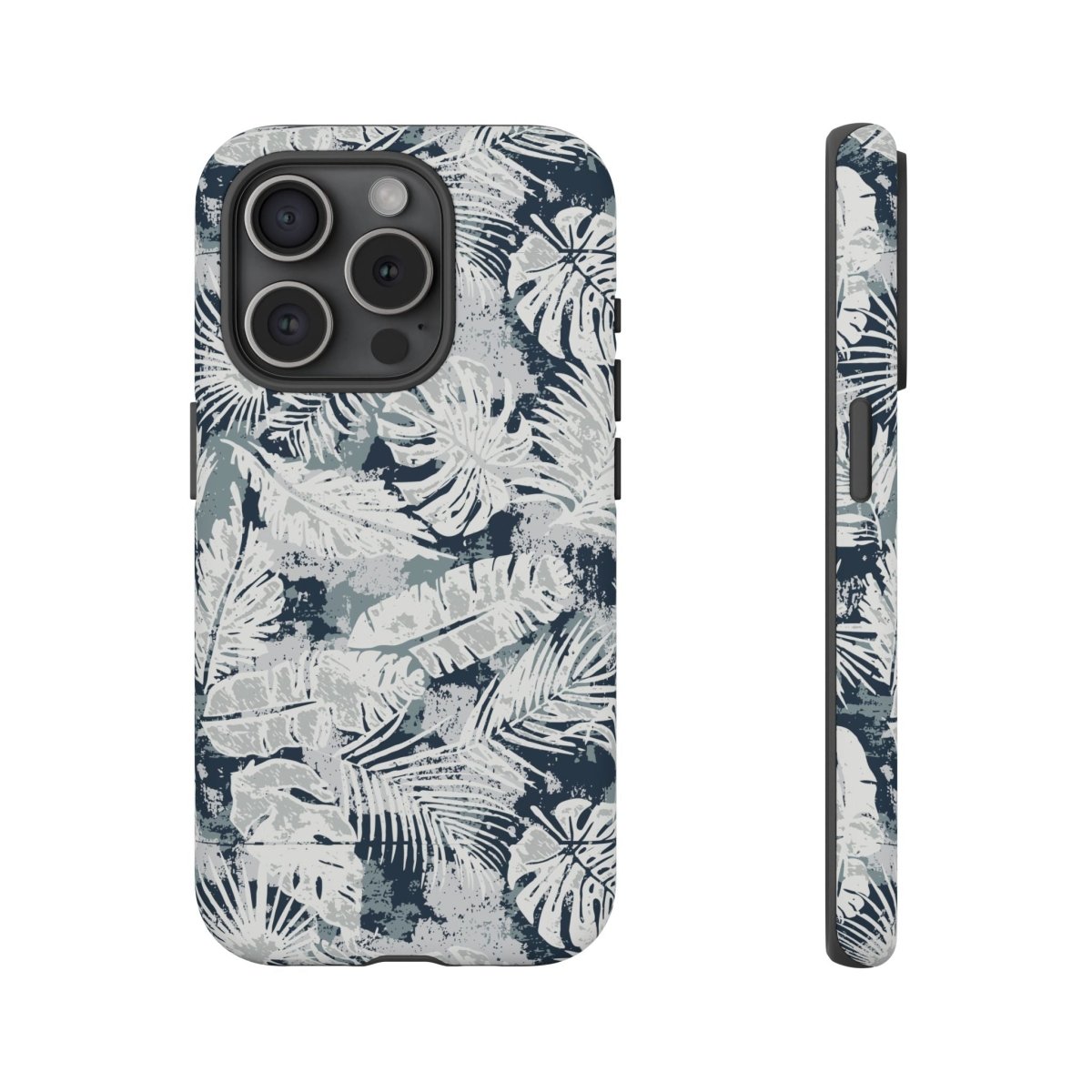 WOYC iPhone Tough Phone Case Tiavi Mist for iPhone 17, glossy protective case with rugged design in blue and gray tones.