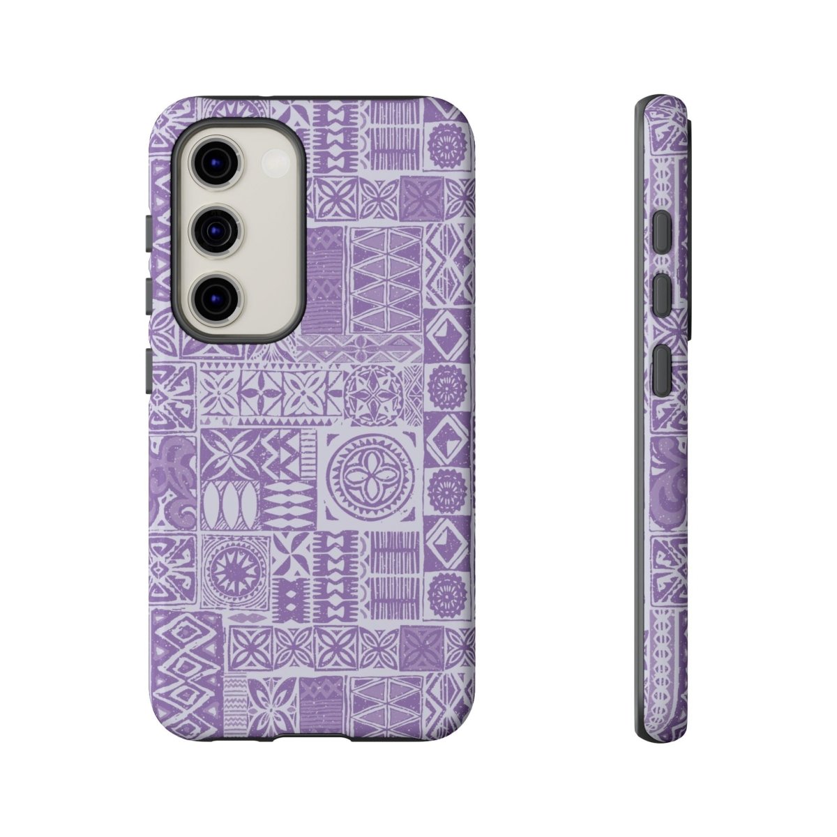 Glossy lavender Elei tough phone case for iPhone 17, designed by Printify, durable and protective for AU, NZ, and USA models.