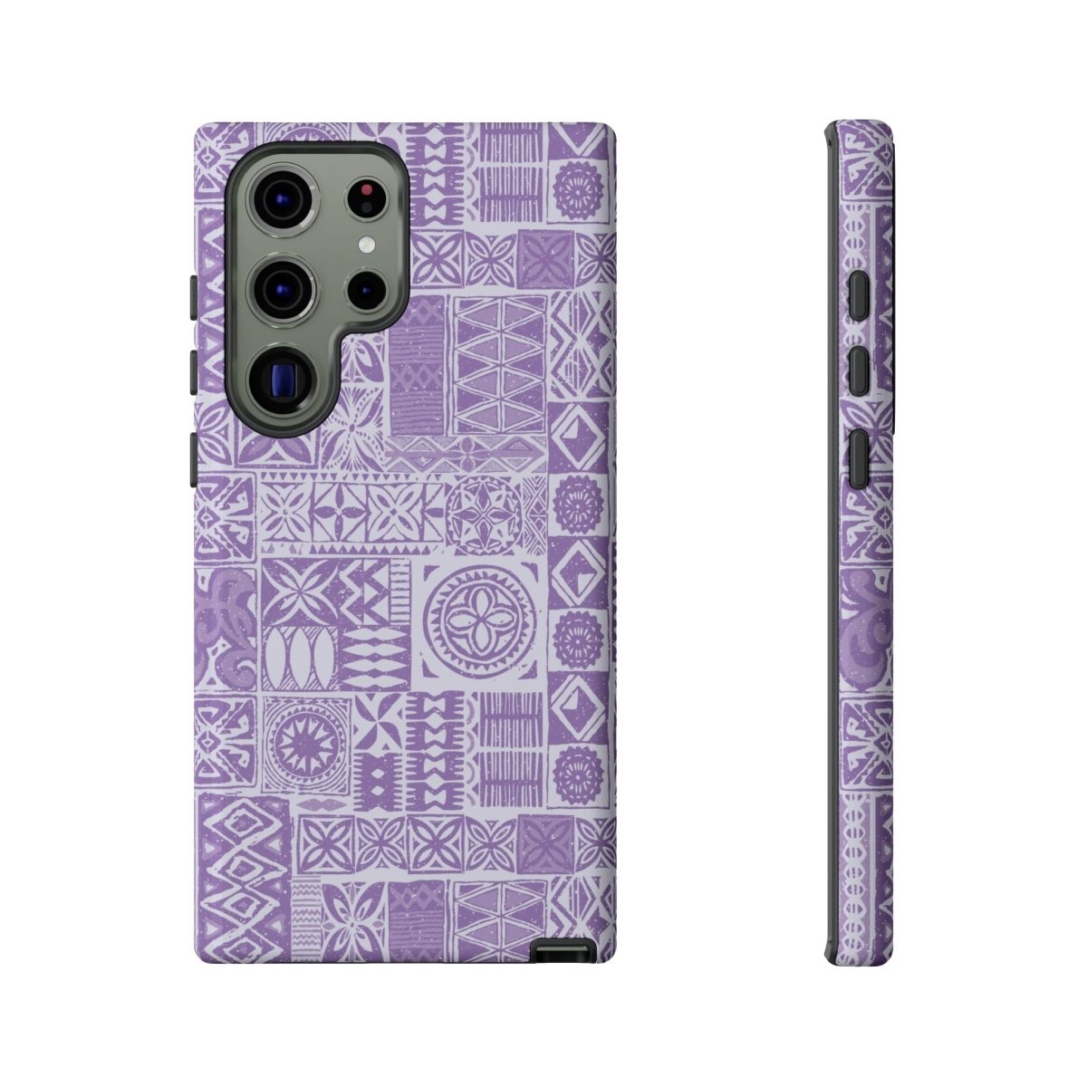 Lavender Elei tough phone case for iPhone 17 by Printify, glossy protective cover with vibrant floral design.