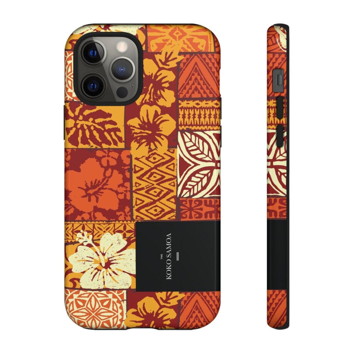 Glossy Tough Phone Case featuring Sataoa Sunrise design for iPhone 17, durable protective cover in AU/NZ/USA style