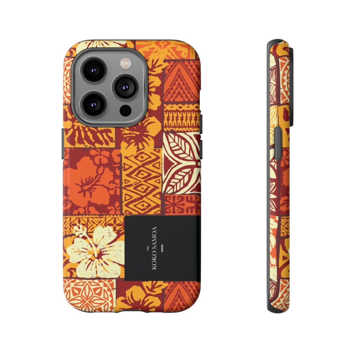 Glossy tough phone case for iPhone 17 featuring Sataoa Sunrise design, by Printify, suited for AU, NZ, and USA markets.